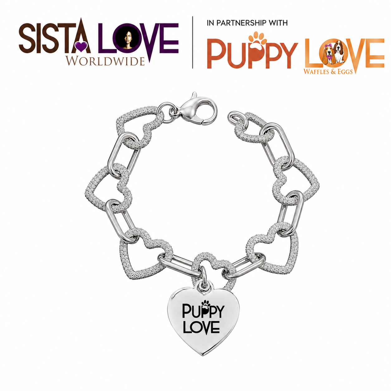 Puppy Love Charm and Bracelet